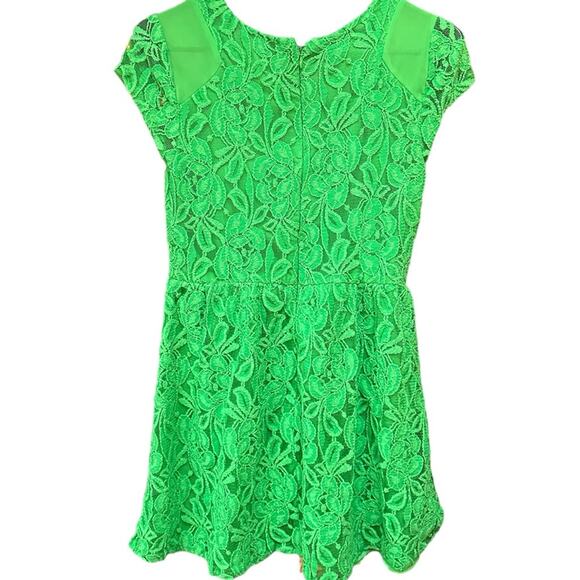 NWT Anthropologie Coincidence & Chance Green Lace mini Dress Retail 79.00  M - Picture 5 of 5